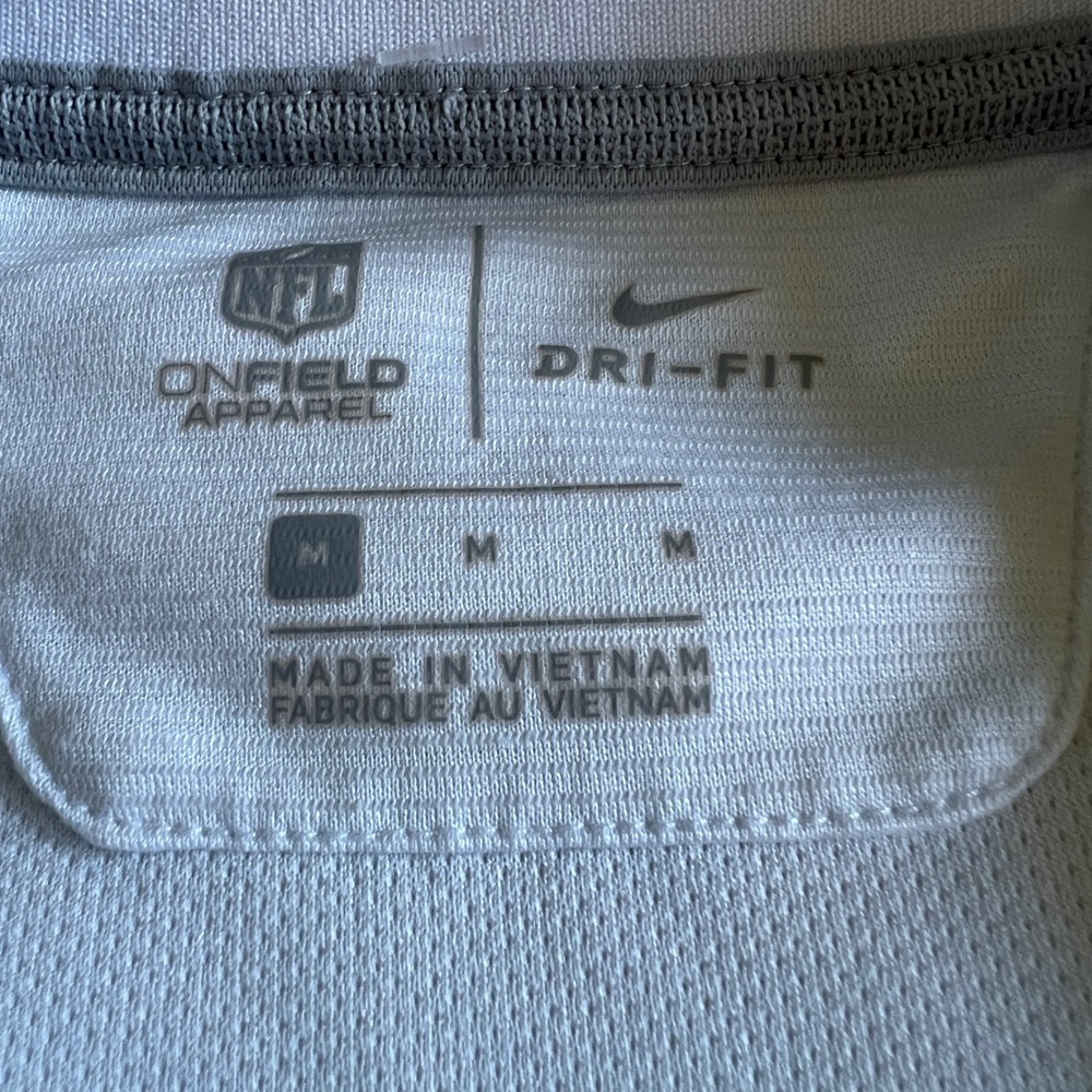 Nike NFL 49ers Dri-FIT Polo Shirt Mens Medium White Grey Colorblock - Picture 4 of 9